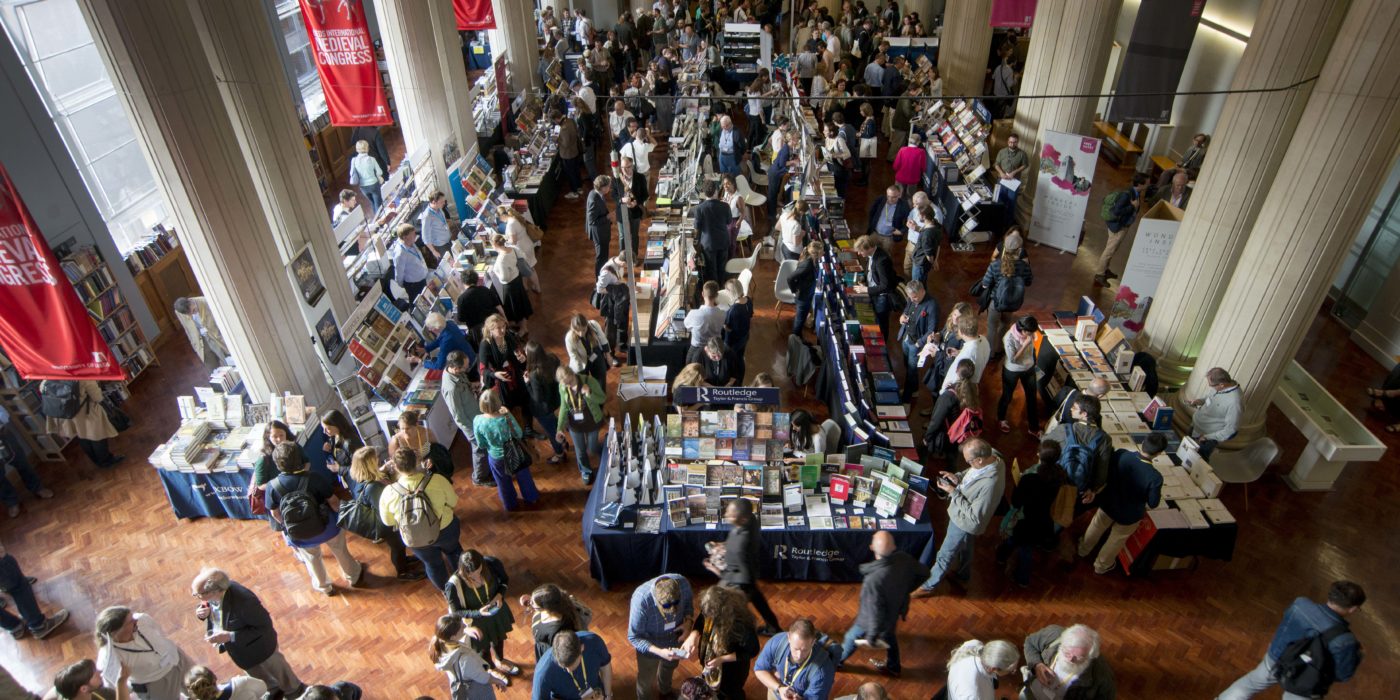 Crowds at the IMC Bookfair in Parkinson Court in 2017