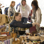Handmade books and woodwork at the Medieval Craft Fair