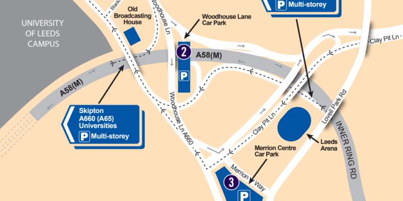 Parking Facilities Near Campus Map